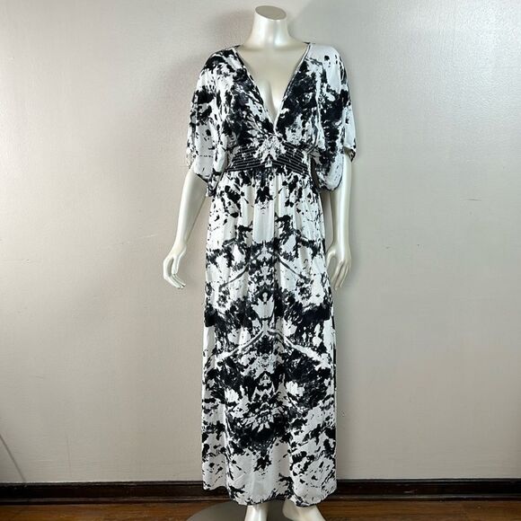 Beautiful JAPANA rayon maxi dress size small - Picture 1 of 10